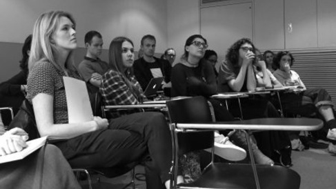 Students in a lecture