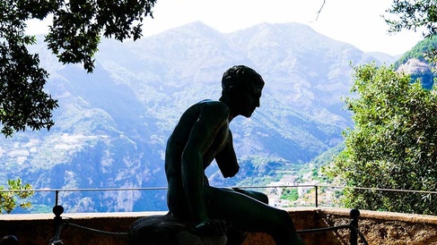 Sculpture, Villa Cimbrone Gardens.