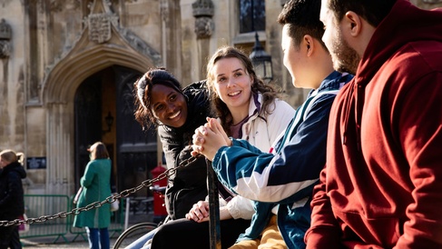 Students in city centre