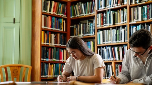 Students in Library