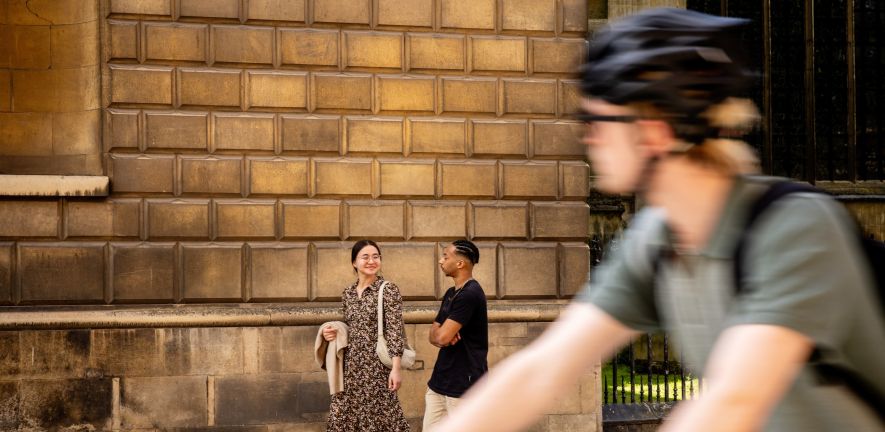 Students in central Cambridge