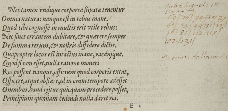 Titi Lucretii Cari De rerum natura libri sex (Montaigne.1.4.4)