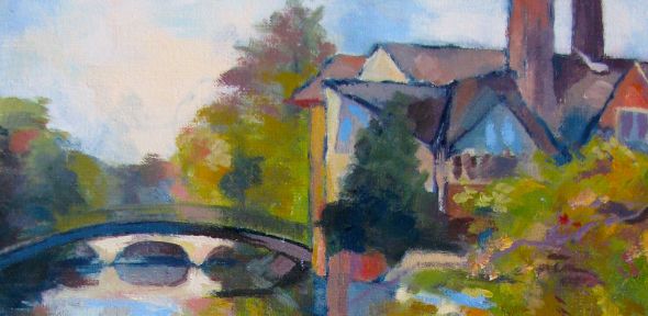 The Cam from Clare Bridge (c) Claire Parker The Cam from Clare Bridge