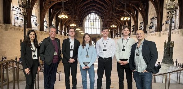 Catalan students at the House of Commons Catalan students at the House of Commons