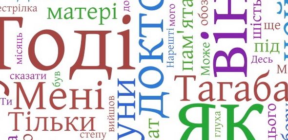 Ukrainian word cloud Ukrainian word cloud