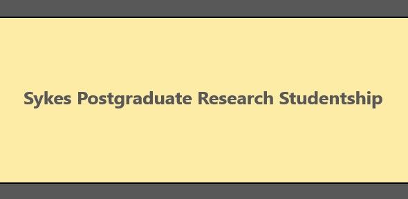 (c) The University of Cambridge Sykes Funding